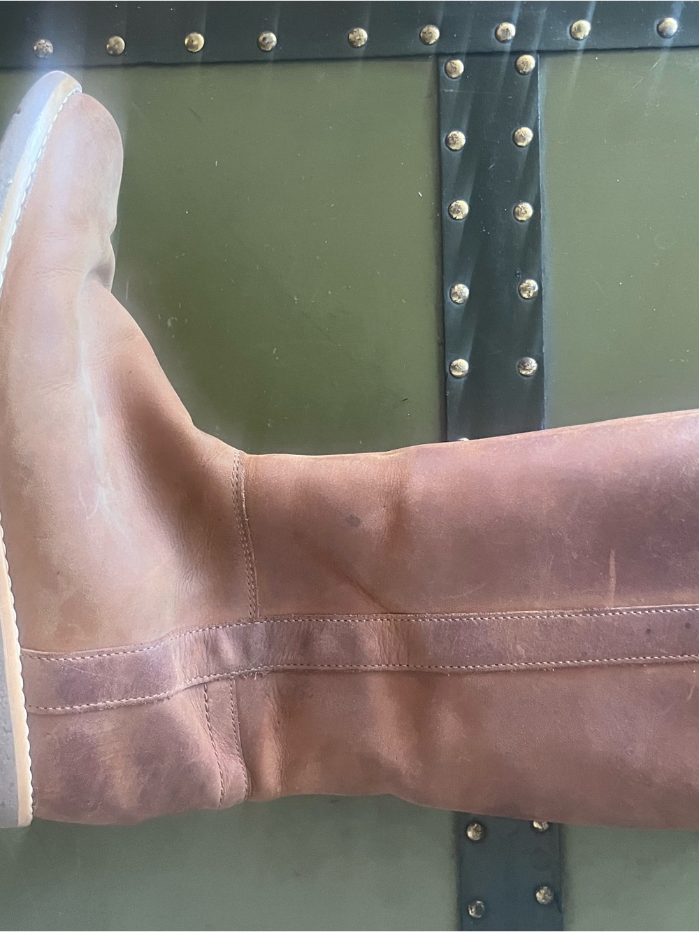 Clarks Brown beautiful Leather Mid-Calf Zip Boots